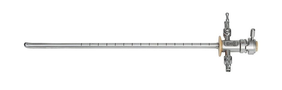 Тубус эндоскопический (цистоуретроскопа, диам. 17 Ch стандартный со стандартным обтуратором, с атравматичным концом, с двумя латеральными кранами) - НПФ "МФС"