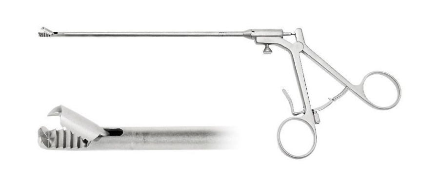 Зажим артроскопический хирургический с кремальерой для извлечения свободных и инородных тел (менисковый) - НПФ "МФС"