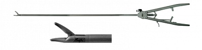 Иглодержатель (с прямой ручкой, с промывным каналом, изогнутые бранши) - НПФ "МФС"